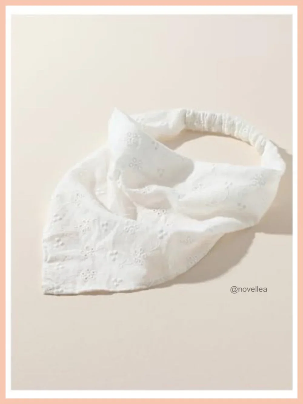 Women's Boho Eyelet Crochet Bandana Headband Hair Scarf